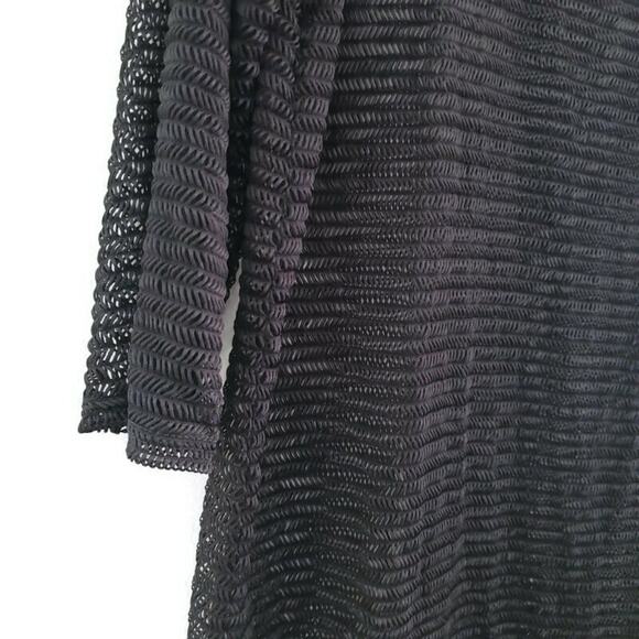 Jordan Taylor Mesh Swimwear Cover-up Black Large - Picture 7 of 9